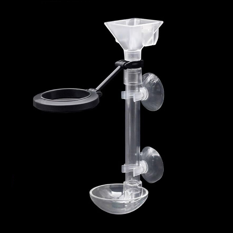 Aquarium Fish Feeder - อะคริลิค Aquarium Fish Feeder หลอดโปร่งใส Telescopic