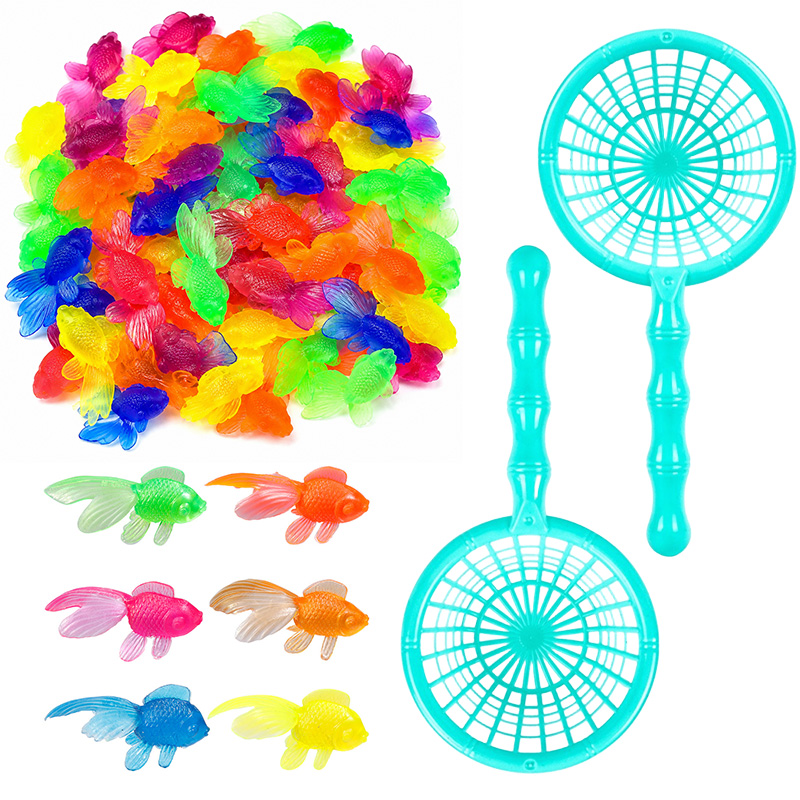 Aquarium Fish Goldfish - 10/20PCS ปลาทองพลาสติกพร้อมตาข่ายตกปลาเหมาะสำหรับวันหยุดตกแต่งตู้ปลาสไตล์ปาร์ตี้ตกแต่งอุปกรณ์ประกอบฉากการถ่ายภาพของขวัญ ZYF
