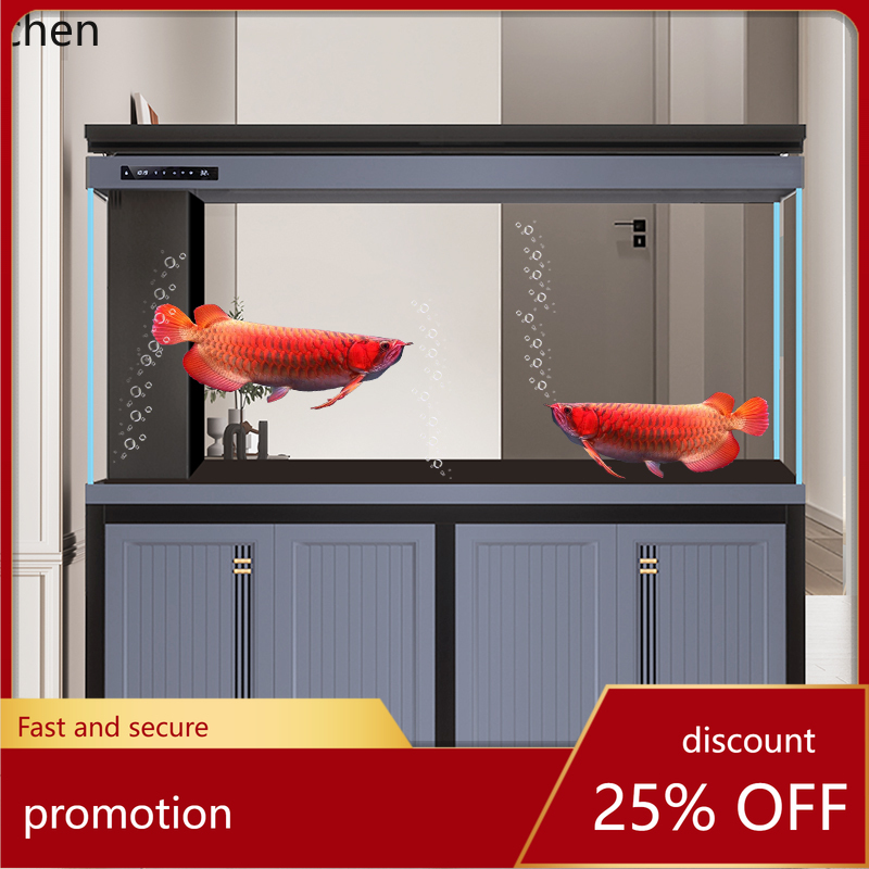 Aquarium Fish Dragon - ตู้ปลาทรงใหม่ CZ ขนาดใหญ่ สำหรับใช้ในบ้าน ตู้ปลาตั้งพื้นสำหรับสำนักงาน กระจกใสพิเศษ