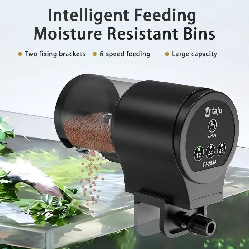Aquarium Fish Feeder - เครื่องให้อาหารปลาในตู้ปลา เครื่องให้อาหารอัตโนมัติสำหรับปลาสวยงามและเต่า ให้อาหารปลาในตู้ปลาโดยอัตโนมัติ