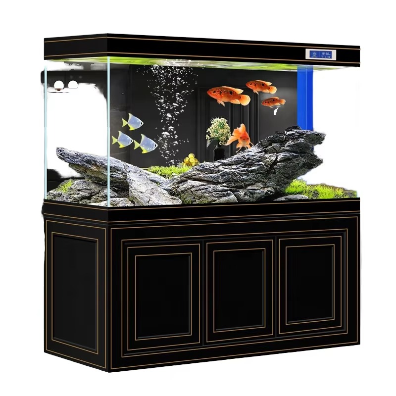 Aquarium Fish Dragon - ตู้ปลาห้องนั่งเล่น ตู้ปลาบ้าน กระจกใสพิเศษ ขนาดกลางและใหญ่ ตู้ปลากรองท้าย ตู้ปลาแบบอีโคโลจิคอล