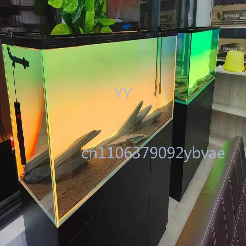 Aquarium Fish Rainbow - แผ่นฉากหลังตู้ปลาอะคริลิคเรืองแสงไล่เฉดสีรุ้ง พร้อมไฟสีขาว ตกแต่งตู้ปลา สร้างบรรยากาศสวยงาม