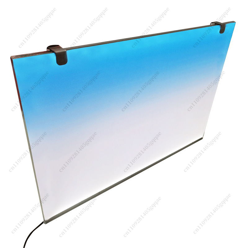 Aquarium Fish Rainbow - แผ่นพื้นหลังตู้ปลา LED สำหรับตู้ปลาพร้อมไฟสีขาว RGB ไล่เฉดสีรุ้ง ตกแต่งพื้นหลังอะคริลิกเรืองแสง
