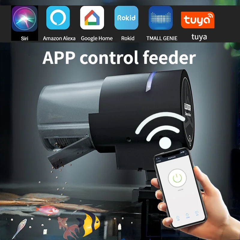Aquarium Fish Feeder - ILONDA ใหม่ Wi-Fi เครื่องให้อาหารปลาอัตโนมัติ 2nd Generation