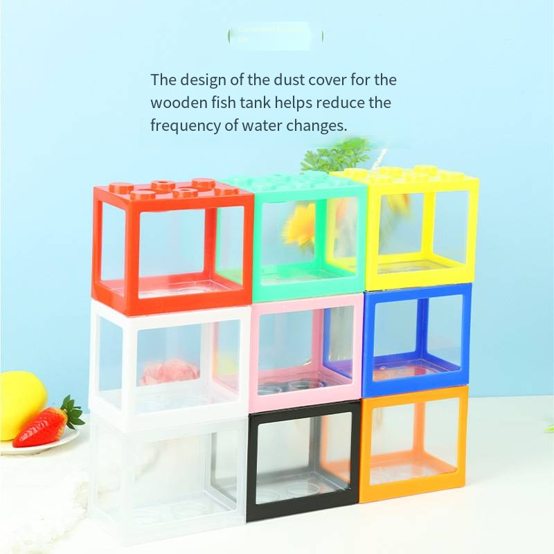 ตู้ปลาขนาดเล็กทรงบล็อกแปลกใหม่ - Aquarium Fish Goldfish บทวิจารณ์และราคา