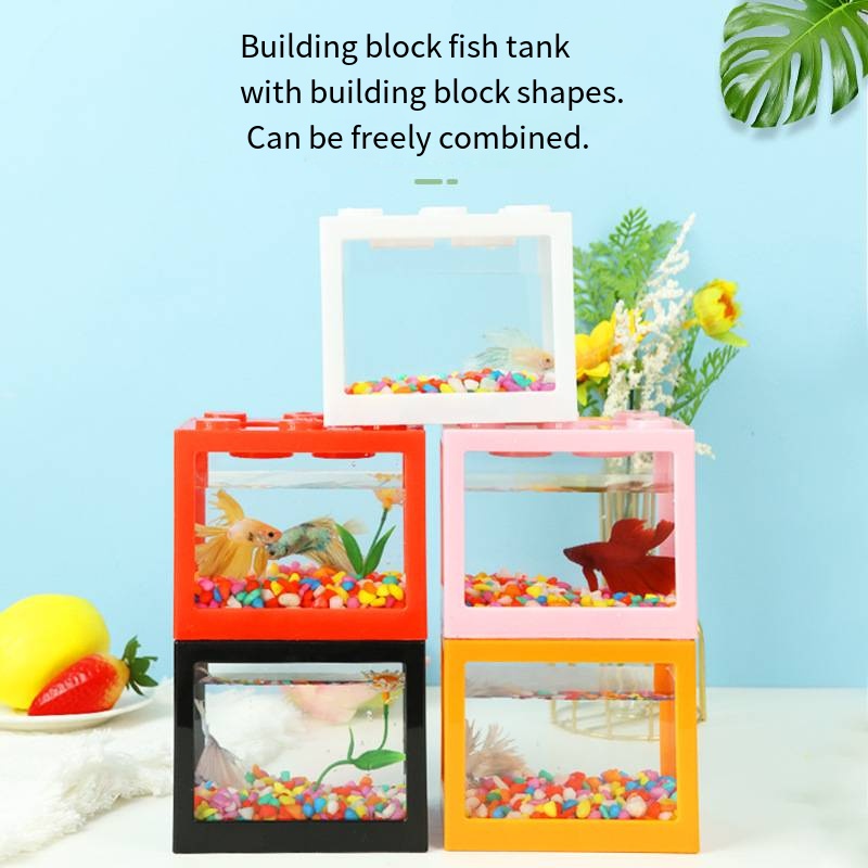 ตู้ปลาขนาดเล็กทรงบล็อกแปลกใหม่ - Aquarium Fish Goldfish บทวิจารณ์และราคา