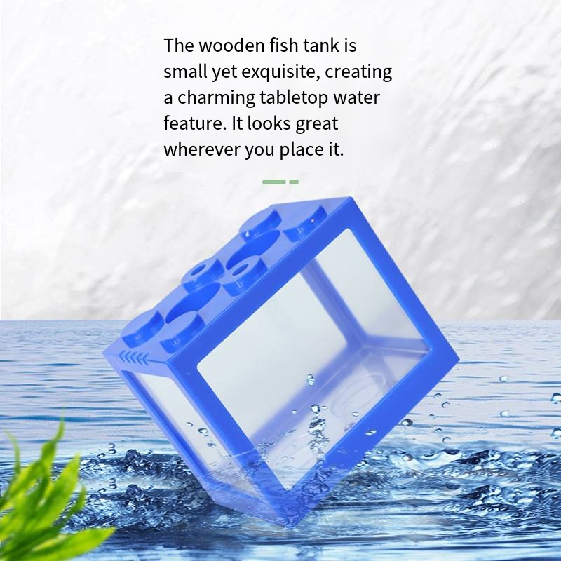 ตู้ปลาขนาดเล็กทรงบล็อกแปลกใหม่ - Aquarium Fish Goldfish บทวิจารณ์และราคา