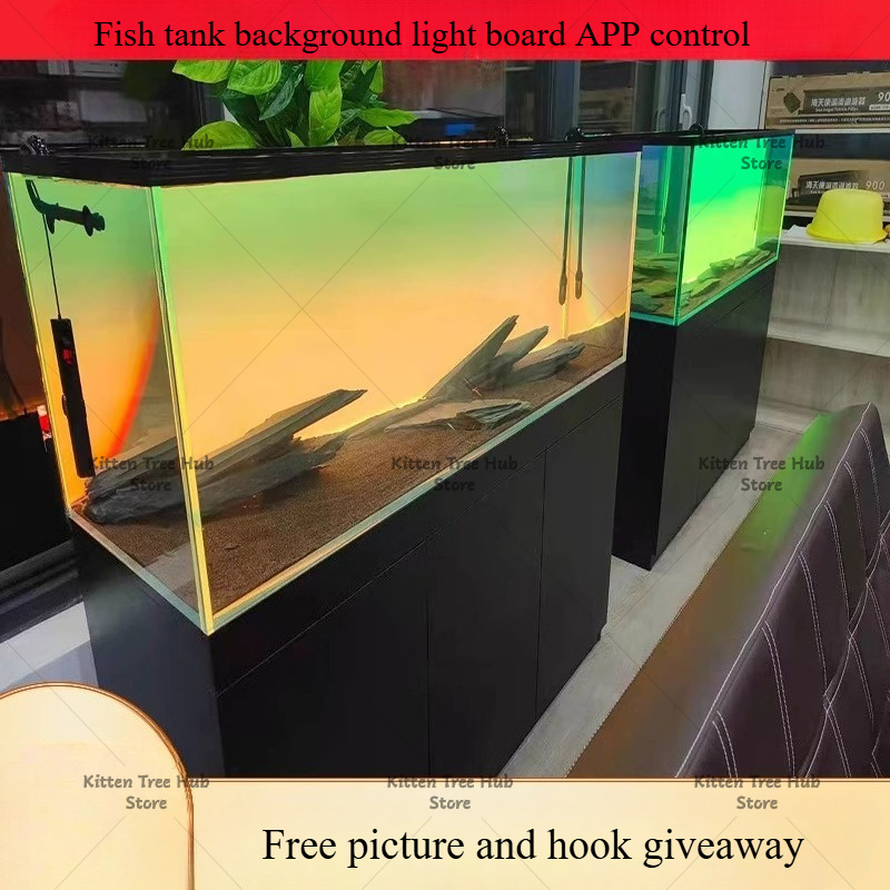 แผ่นฉากหลังตู้ปลา LED สำหรับตู - Aquarium Fish Rainbow บทวิจารณ์และราคา