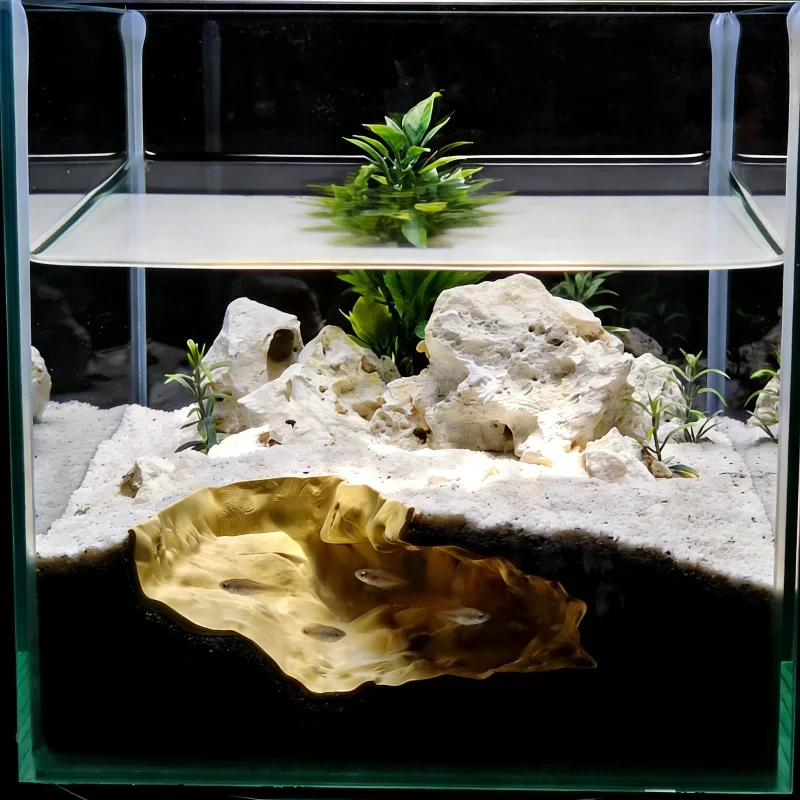 ที่หลบซ่อนสัตว์เลี้ยงแบบหินธรร - Aquarium Fish Hide บทวิจารณ์และราคา