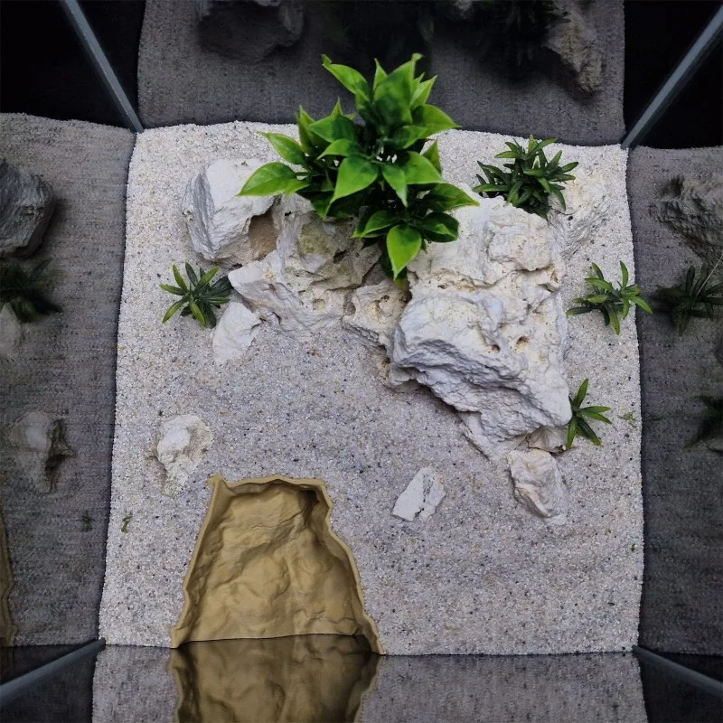 ที่หลบซ่อนสัตว์เลี้ยงแบบหินธรร - Aquarium Fish Hide บทวิจารณ์และราคา