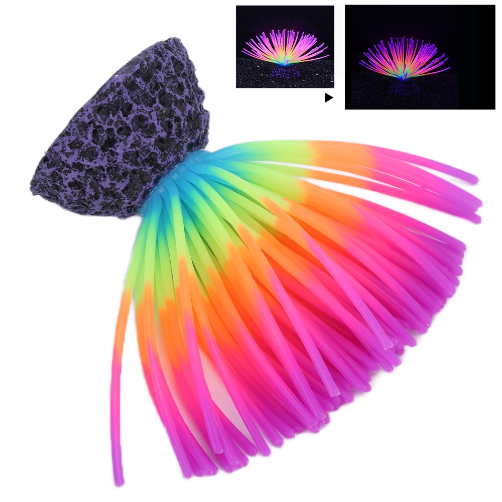 ปะการังซิลิโคนหลากสีสันสำหรับต - Aquarium Fish Rainbow บทวิจารณ์และราคา