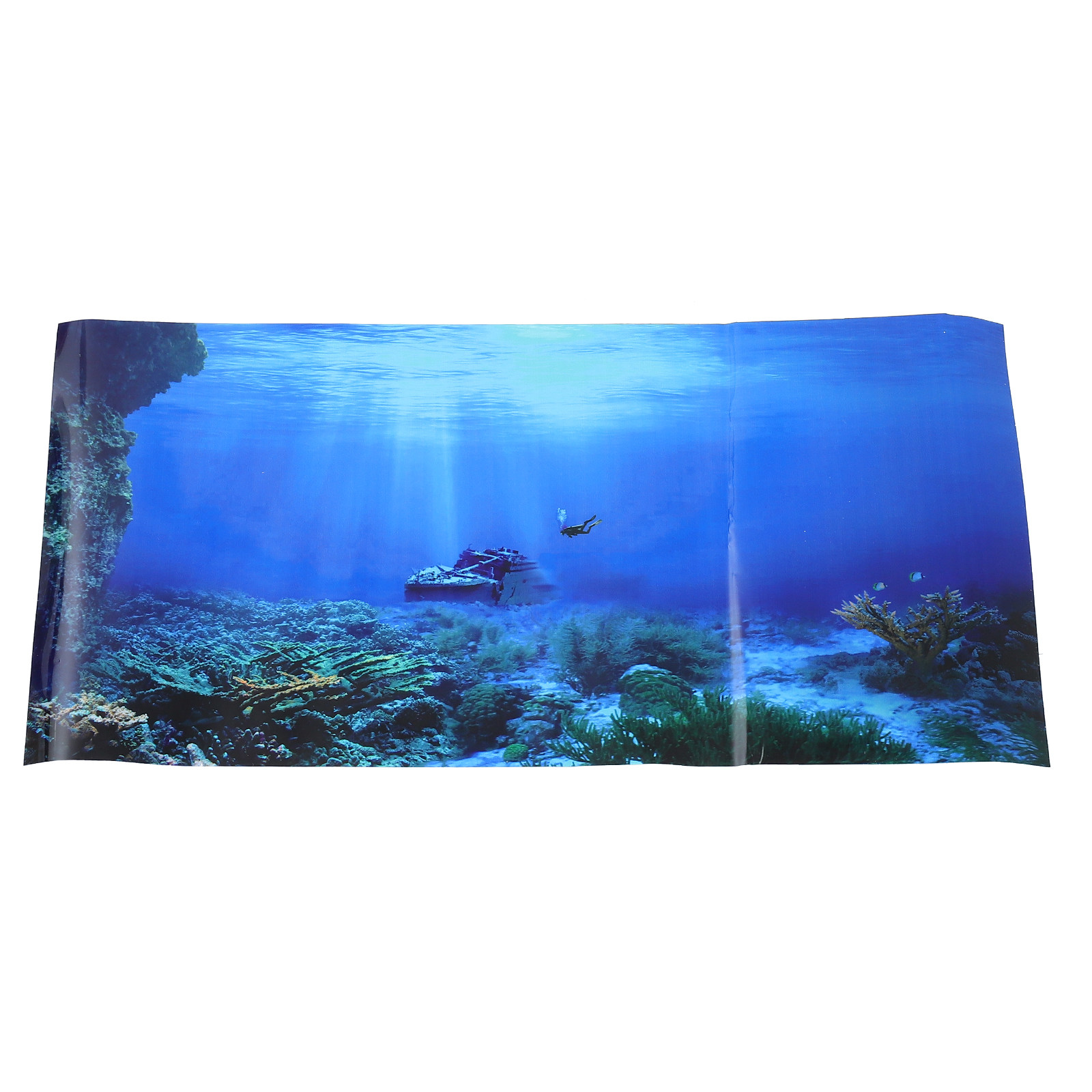 สติกเกอร์ติดพื้นหลังตู้ปลา ของ - Aquarium Fish Wallpaper บทวิจารณ์และราคา