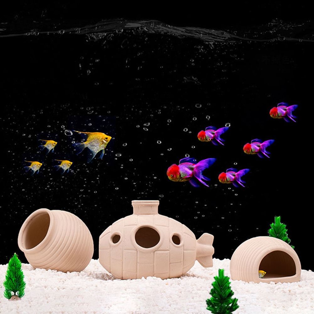ที่หลบซ่อนกุ้งในตู้ปลาเซรามิก  - Aquarium Fish Hide บทวิจารณ์และราคา