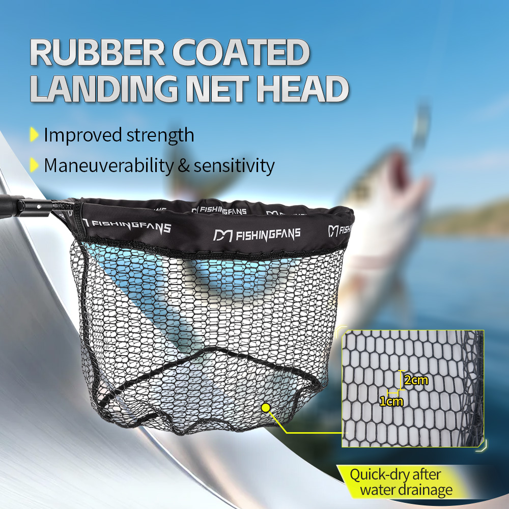 FISHINGFANS ตาข่ายจับปลาแบบลอย - Fish Net Handle บทวิจารณ์และราคา