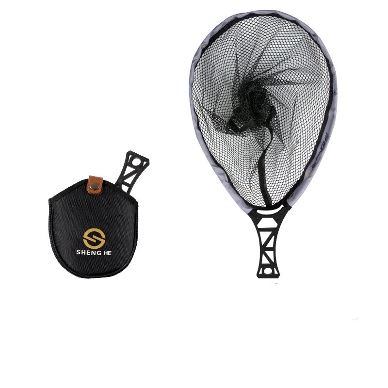 แบบพกพา ABS Fly Fishing Hand N - Fish Net Handle บทวิจารณ์และราคา