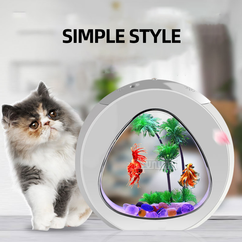 4L/6L/13L Creative Desktop ถัง - Aquarium Fish Goldfish บทวิจารณ์และราคา