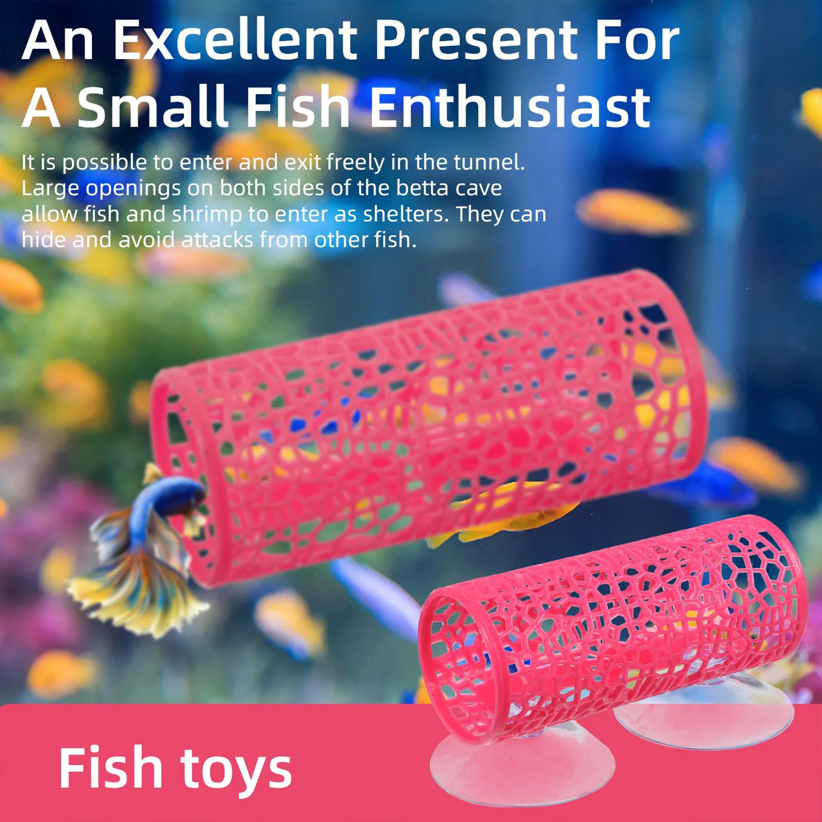 อุโมงค์ปลาสำหรับตู้ปลา ของเล่น - Aquarium Fish Feeder บทวิจารณ์และราคา