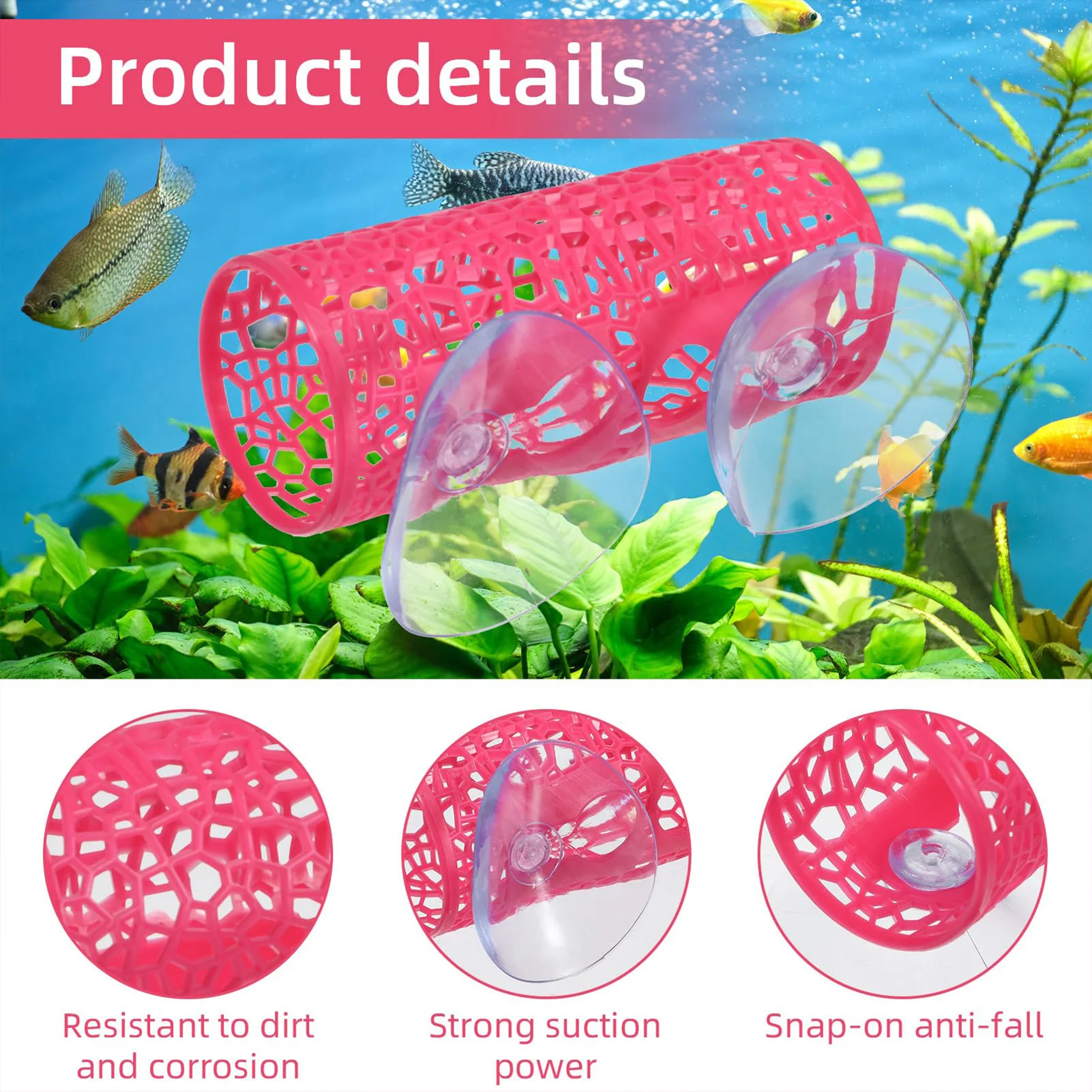 อุโมงค์ปลาสำหรับตู้ปลา ของเล่น - Aquarium Fish Feeder บทวิจารณ์และราคา