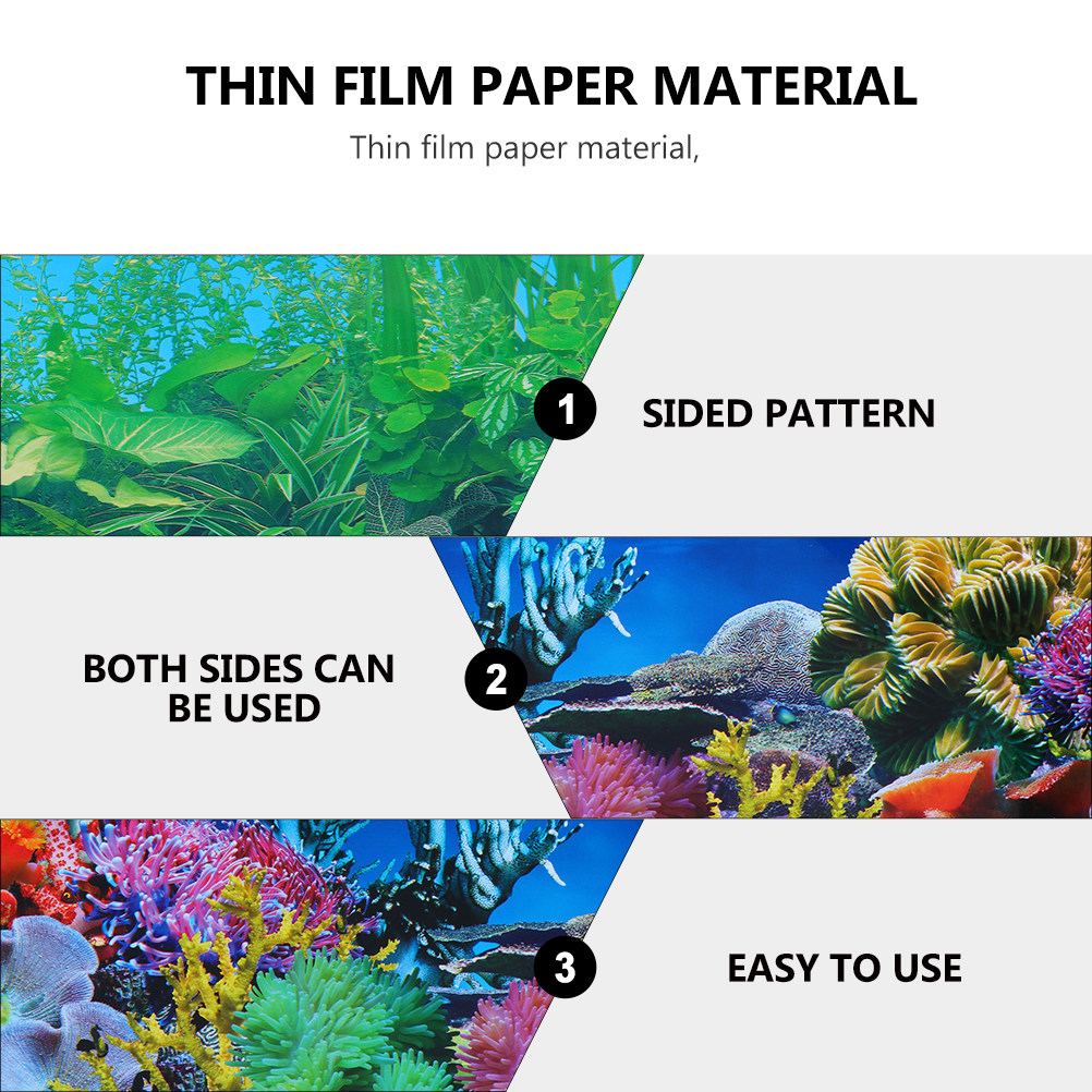 กระดาษพื้นหลังตู้ปลา หนา ไม่ซี - Aquarium Fish Wallpaper บทวิจารณ์และราคา
