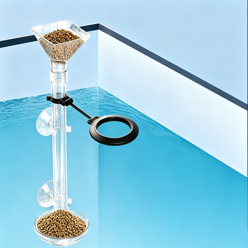 ท่ออะคริลิกใสสำหรับให้อาหารปลา - Aquarium Fish Feeder บทวิจารณ์และราคา