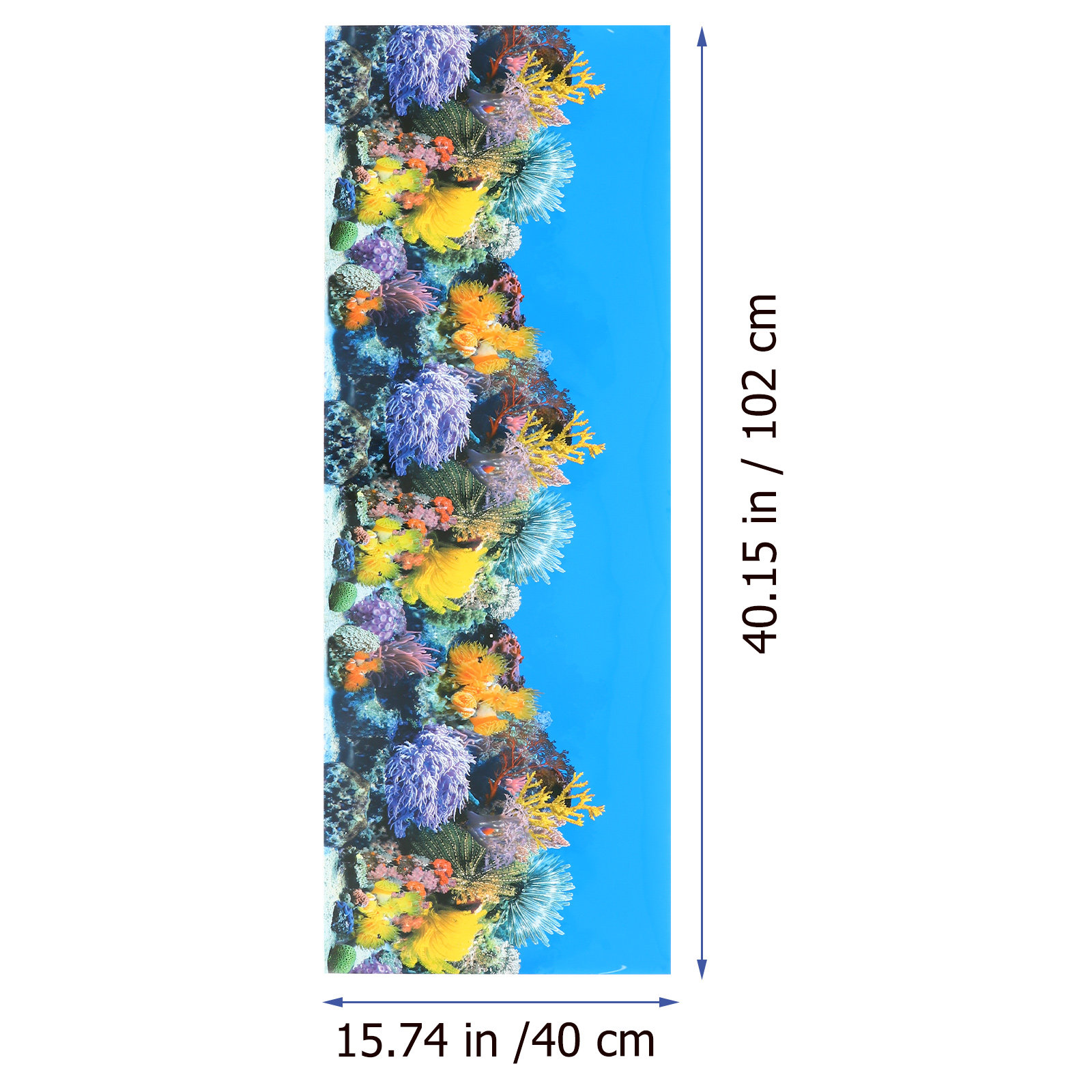 กระดาษพื้นหลังตู้ปลาแบบหนา ทนท - Aquarium Fish Wallpaper บทวิจารณ์และราคา
