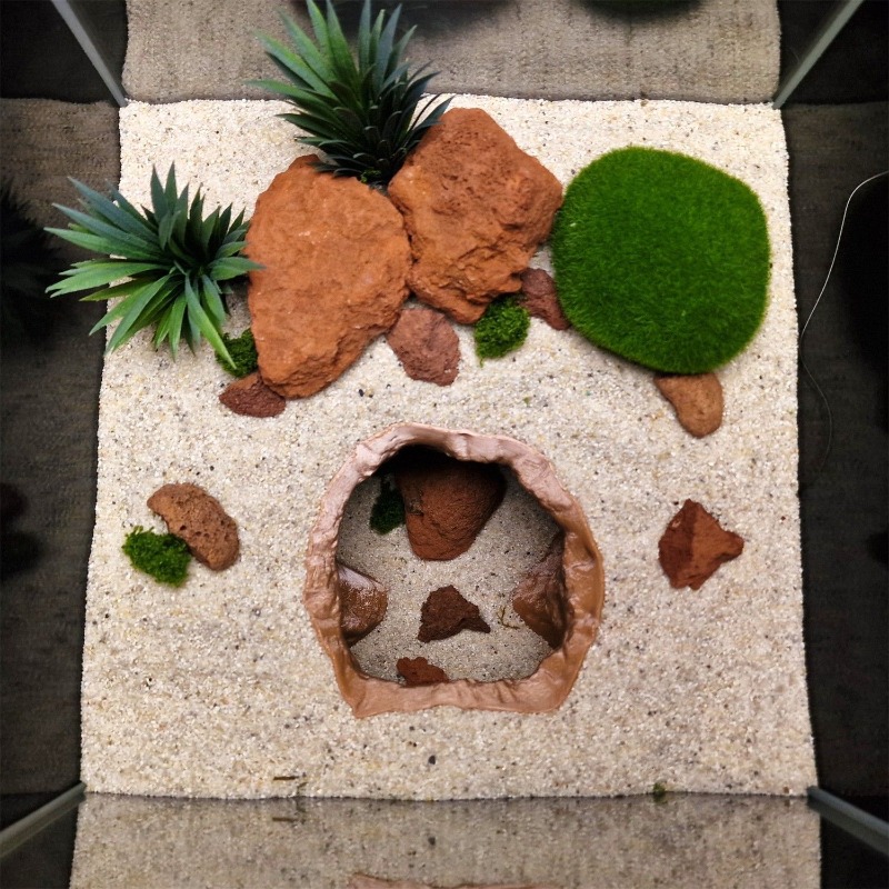 ของตกแต่งตู้ปลาแบบถ้ำหลุมบ่อ - - Aquarium Fish Hide บทวิจารณ์และราคา