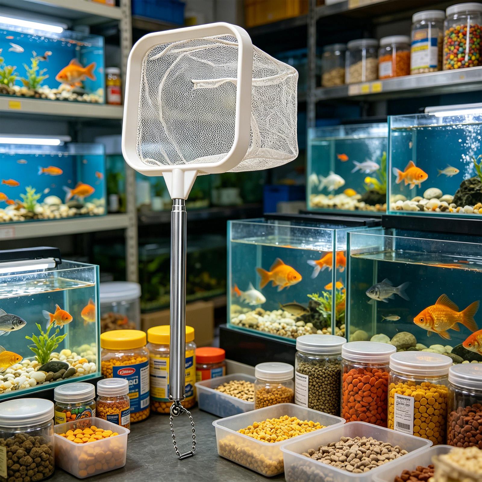 ที่ตักเศษใบไม้ในตู้ปลา/บ่อ/สระ - Fish Net Handle บทวิจารณ์และราคา