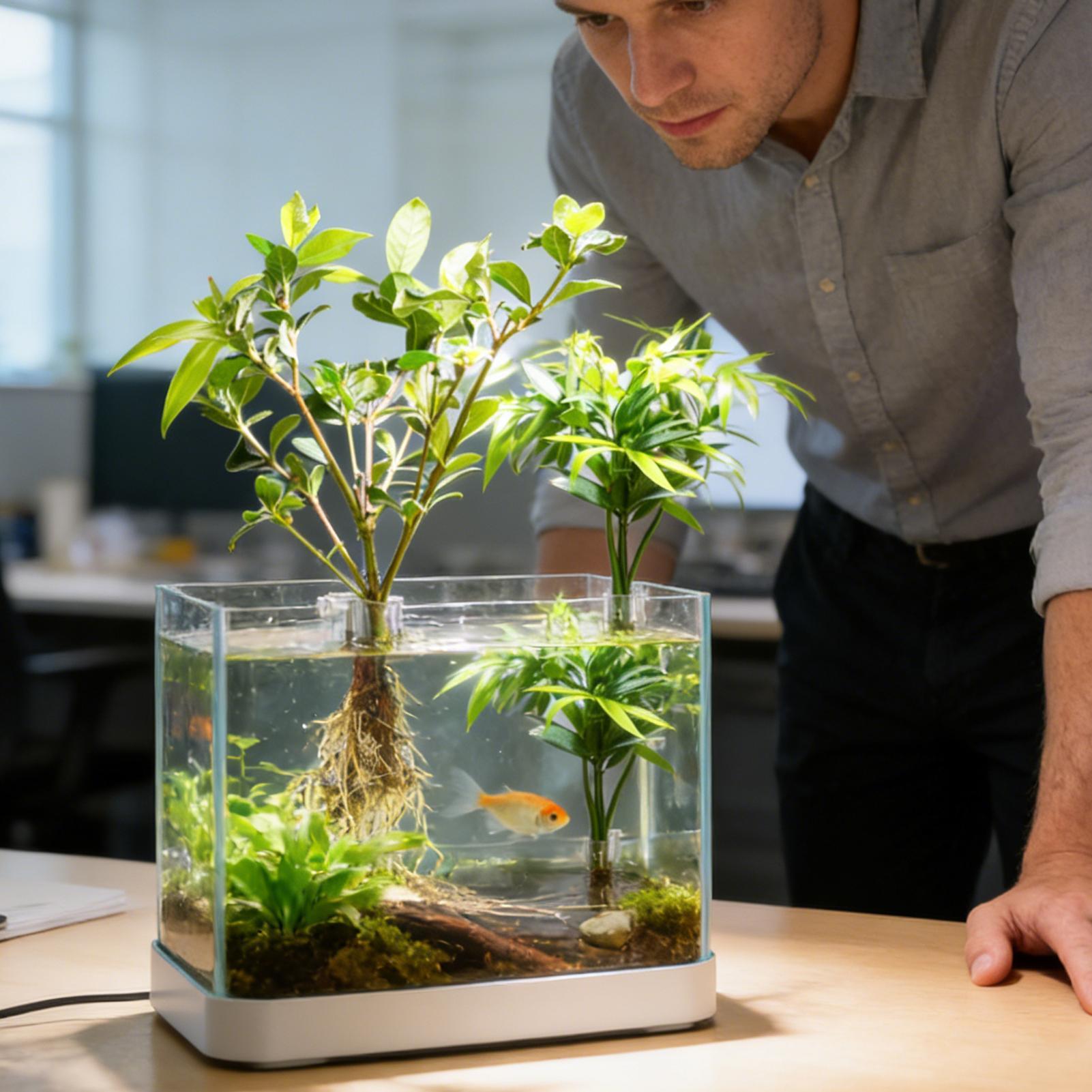 กระถางปลูกต้นไม้ในตู้ปลาขนาดเล - Aquarium Fish Feeder บทวิจารณ์และราคา