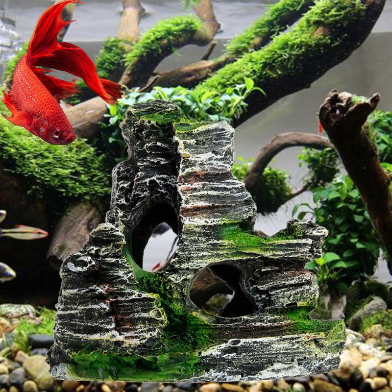 พิพิธภัณฑ์สัตว์น้ําหินทรายตกแต - Aquarium Fish Hide บทวิจารณ์และราคา
