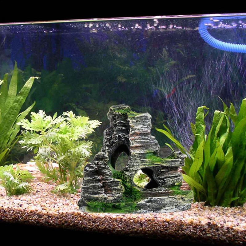 พิพิธภัณฑ์สัตว์น้ําหินทรายตกแต - Aquarium Fish Hide บทวิจารณ์และราคา