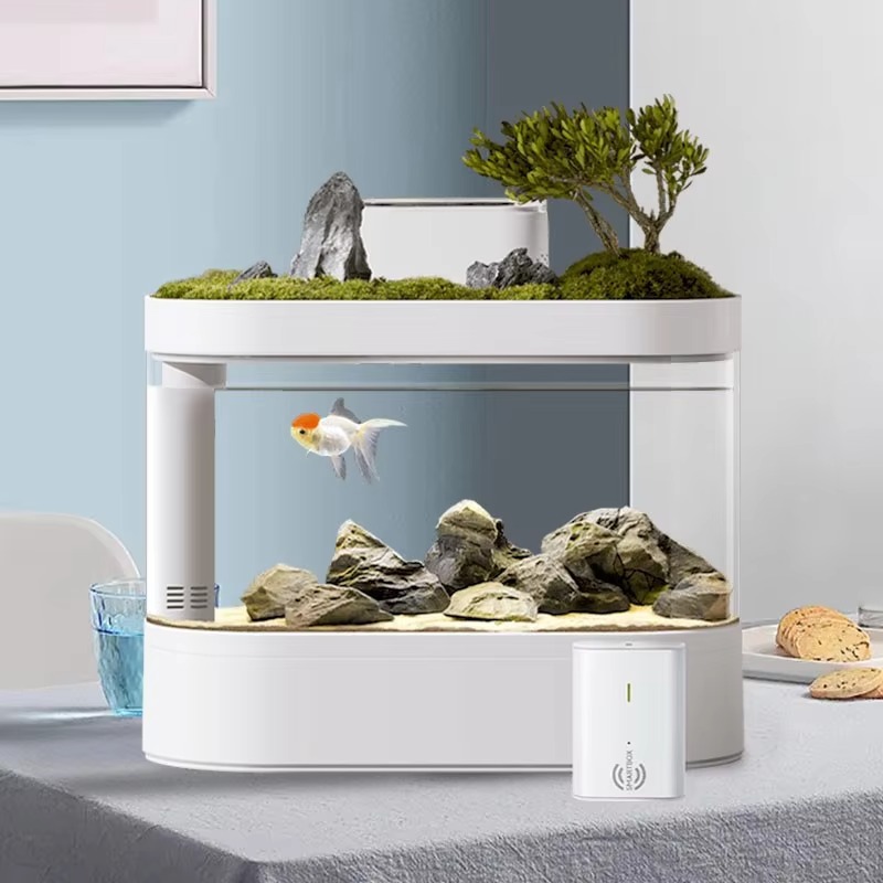 ตู้ปลาอัจฉริยะแบบตั้งโต๊ะพร้อม - Aquarium Fish Feeder บทวิจารณ์และราคา