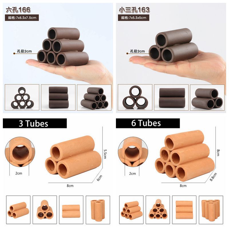 Clay Aquarium ตกแต่งปลากุ้งเล่ - Aquarium Fish Hide บทวิจารณ์และราคา