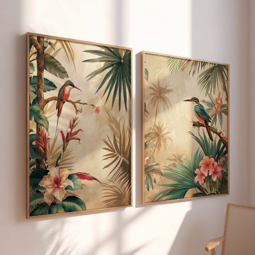 2 โปสเตอร์นกพืชย้อนยุคไร้กรอบ, - Live Plant Fertilizer บทวิจารณ์และราคา
