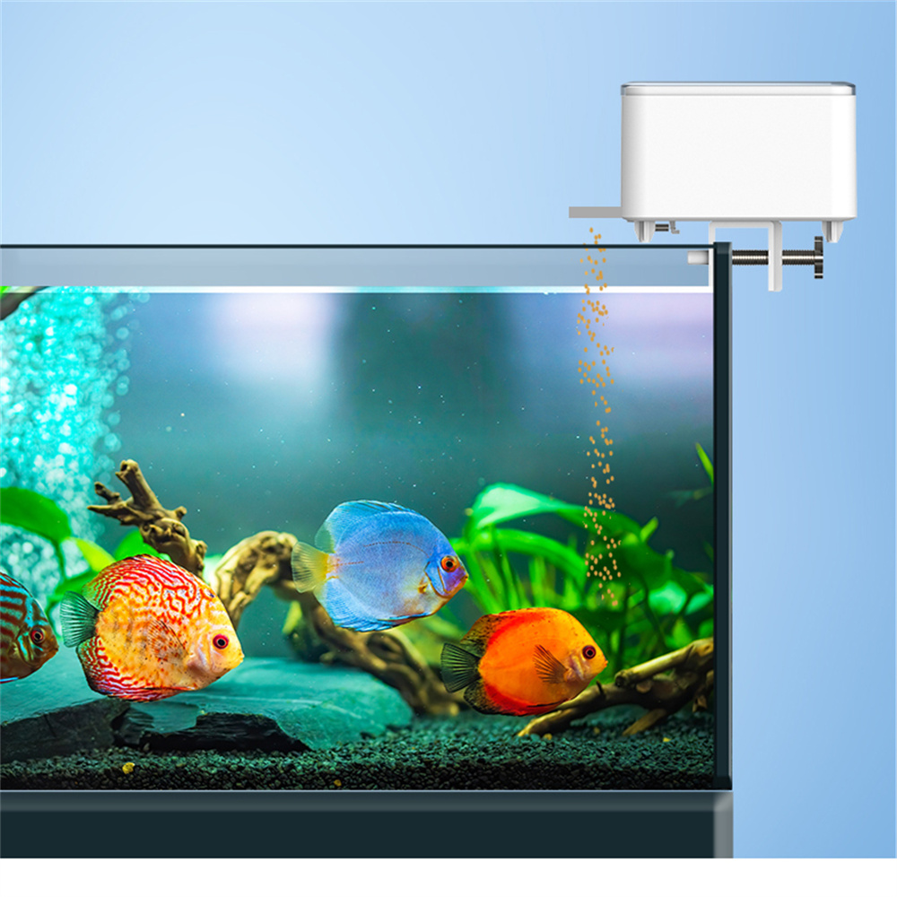 WiFi สมาร์ทเครื่องป้อนอัตโนมัต - Aquarium Fish Feeder บทวิจารณ์และราคา