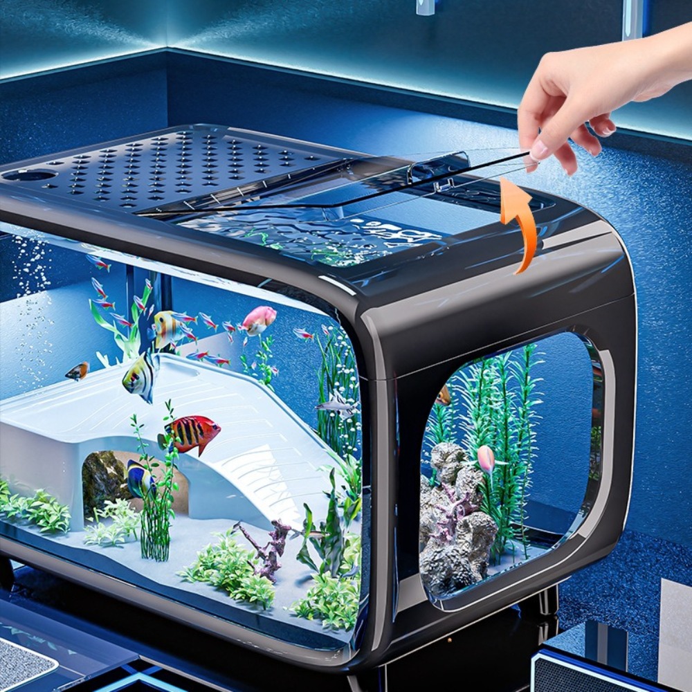 ตู้ปลาหรูหราใส ทนทาน ตกแต่งห้อ - Aquarium Fish Goldfish บทวิจารณ์และราคา