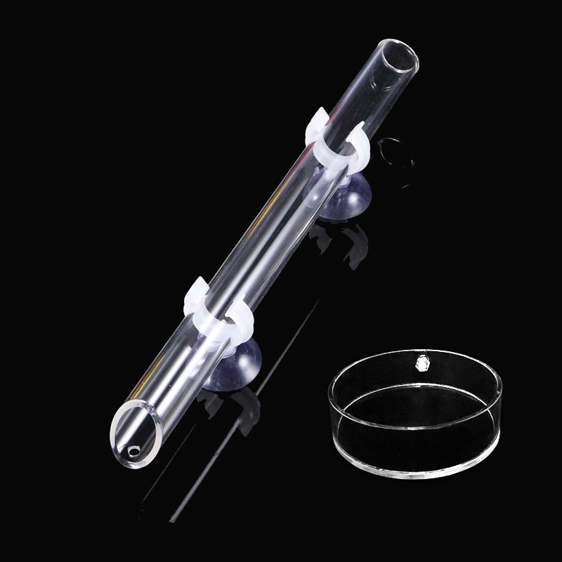 1ชิ้นตัวป้อนอาหารตู้ปลาอะคริลิ - Aquarium Fish Feeder บทวิจารณ์และราคา