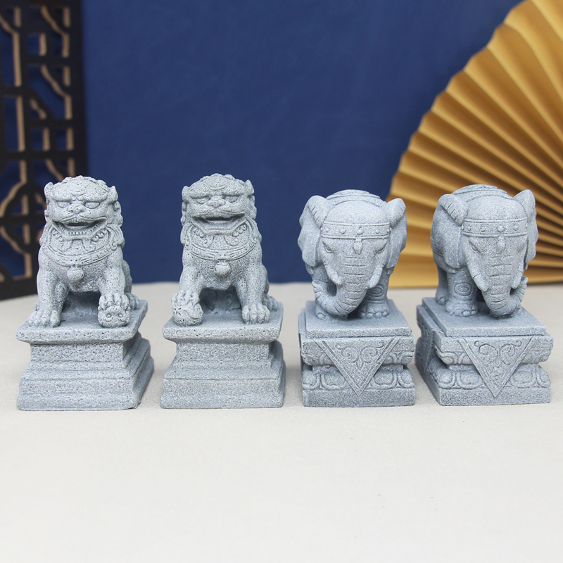 ประดิษฐ์หินช้างสิงโตมังกรFigur - Aquarium Fish Dragon บทวิจารณ์และราคา