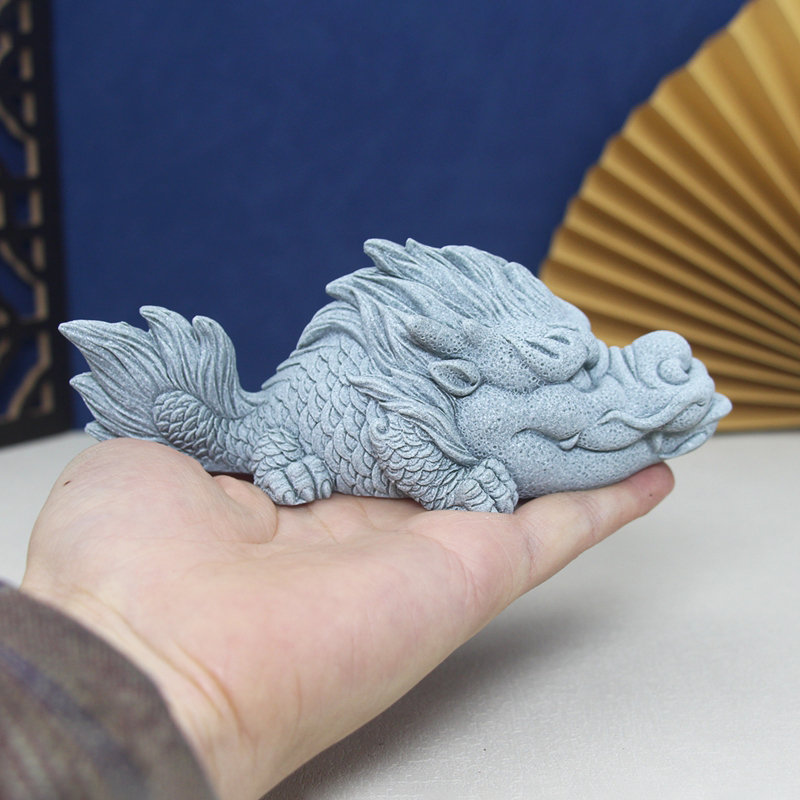 ประดิษฐ์หินช้างสิงโตมังกรFigur - Aquarium Fish Dragon บทวิจารณ์และราคา